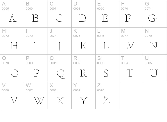 Emboss-Normal details - Free Fonts at FontZone.net