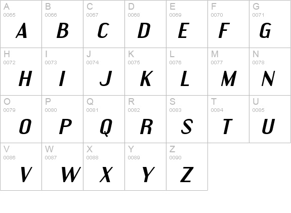 Engebrechtre Expanded Bold Italic details - Free Fonts at FontZone.net