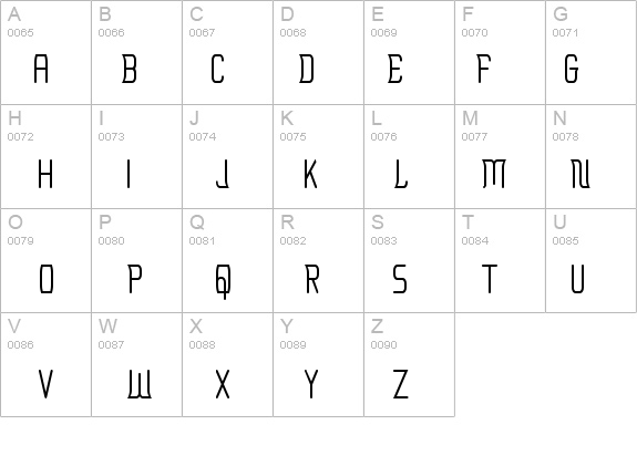 Erinal Narrow details - Free Fonts at FontZone.net