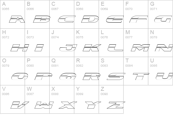 Excelerate Outline details - Free Fonts at FontZone.net