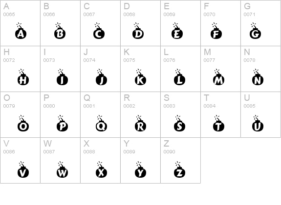 Explosif details - Free Fonts at FontZone.net