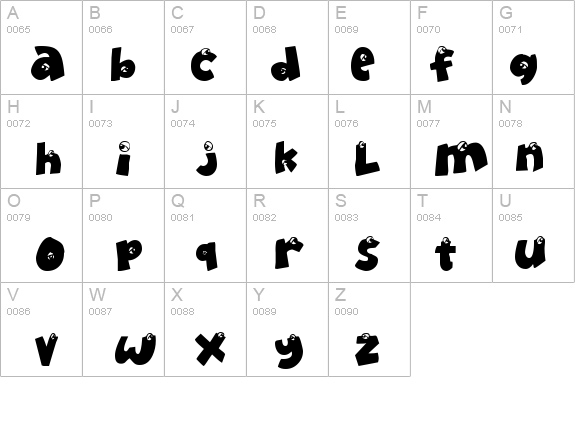 EyeOnlyHaveEyesForYou details - Free Fonts at FontZone.net