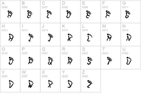 Feetish details - Free Fonts at FontZone.net