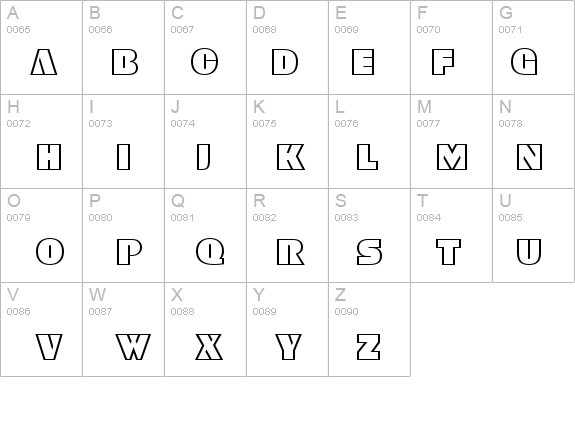 FFX Block Outline details - Free Fonts at FontZone.net