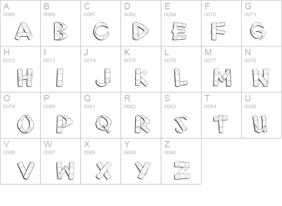 First Aid details - Free Fonts at FontZone.net