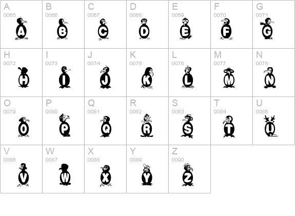 Flying Penguin details - Free Fonts at FontZone.net