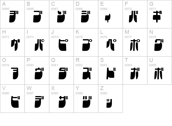 Frigate Katakana - Cond details - Free Fonts at FontZone.net