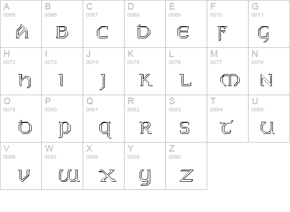 FZ JAZZY 31 3D details - Free Fonts at FontZone.net