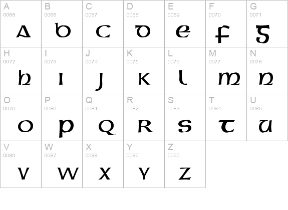Gaeilge 1 Normal details - Free Fonts at FontZone.net