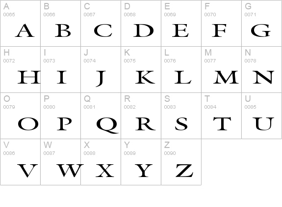 Galant Extended Normal details - Free Fonts at FontZone.net