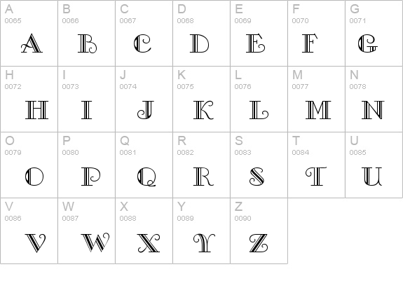 Gallery Caps details - Free Fonts at FontZone.net