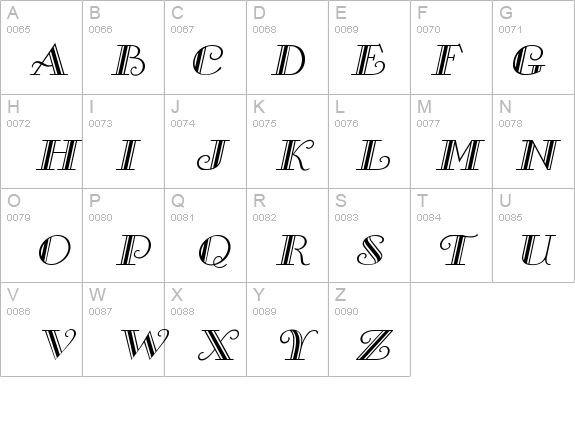 Gallery Italic details - Free Fonts at FontZone.net