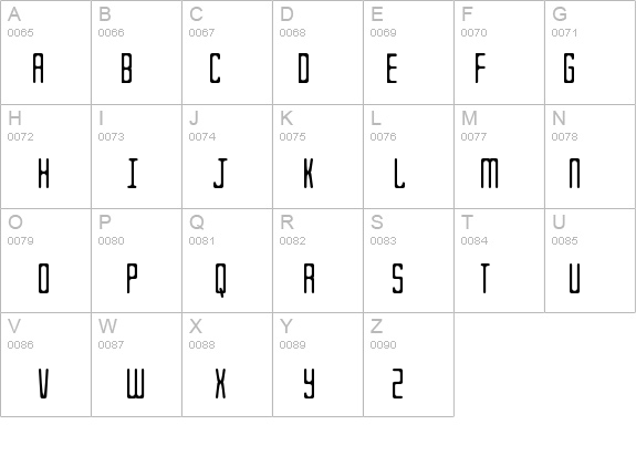 Gangly details - Free Fonts at FontZone.net