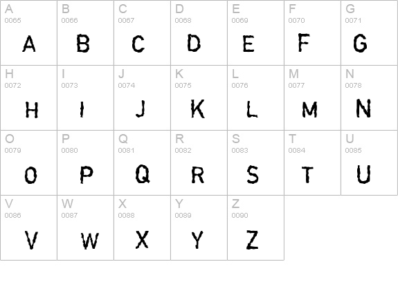 Garbageschrift details - Free Fonts at FontZone.net