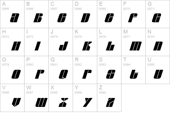 Glacier Italic details - Free Fonts at FontZone.net