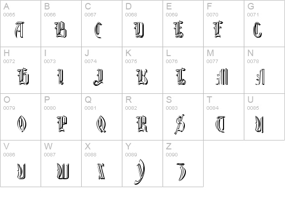 Glastonbury Shadow details - Free Fonts at FontZone.net