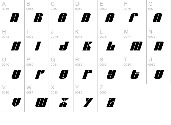 Glypic Italic details - Free Fonts at FontZone.net