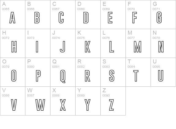 Gobold HollowBold details - Free Fonts at FontZone.net