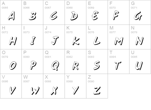 Gort's Fair Hand Shadow details - Free Fonts at FontZone.net