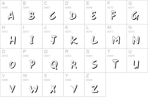 Gort's Fair Hand UprightShadow details - Free Fonts at FontZone.net