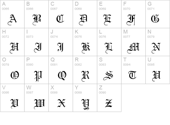 Gothic 57 Normal details - Free Fonts at FontZone.net