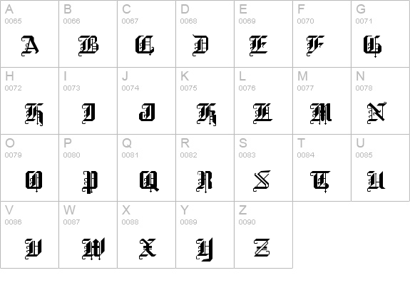 Gothic Normal details - Free Fonts at FontZone.net