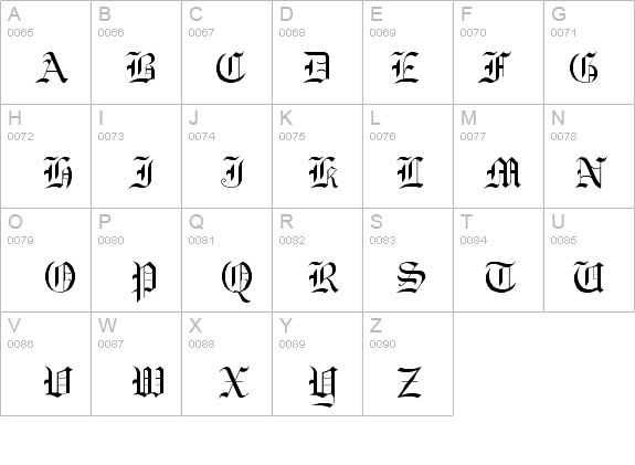 GothicE details - Free Fonts at FontZone.net