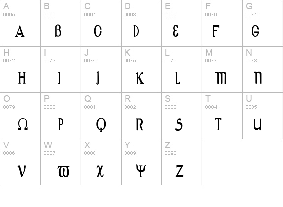 Greex details - Free Fonts at FontZone.net