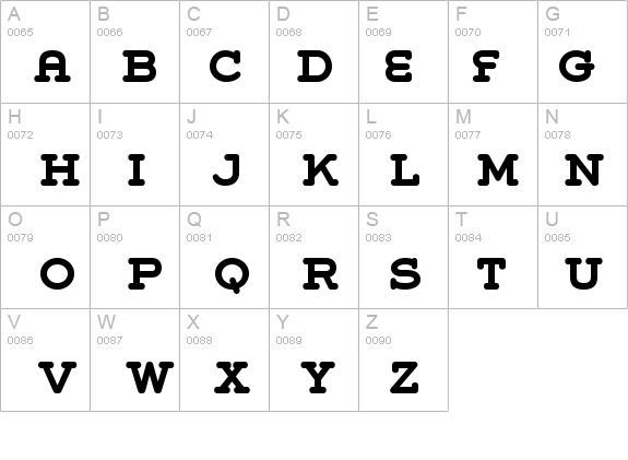 Grover Slab Caps Bold details - Free Fonts at FontZone.net