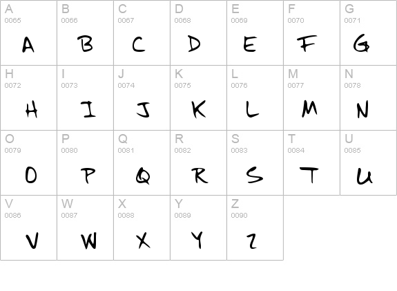 HaleysHand Regular details - Free Fonts at FontZone.net