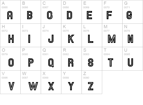 Hallandale SC Inline JL details - Free Fonts at FontZone.net