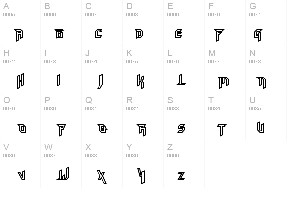 HammerheadOutline details - Free Fonts at FontZone.net