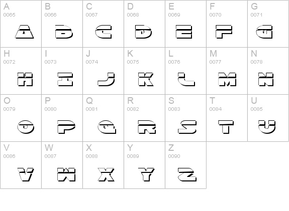 Han Solo Exp ShadowLaser details - Free Fonts at FontZone.net