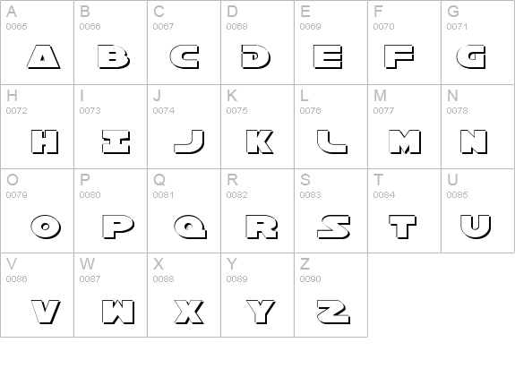 Han Solo Expanded Shadow details - Free Fonts at FontZone.net