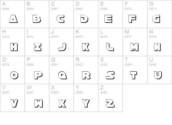 Han Solo Shadow details - Free Fonts at FontZone.net