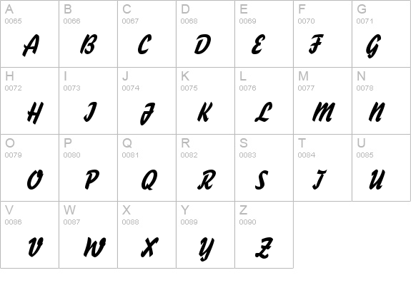 Handybrush Italic details - Free Fonts at FontZone.net