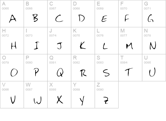 HansonsHand Regular details - Free Fonts at FontZone.net