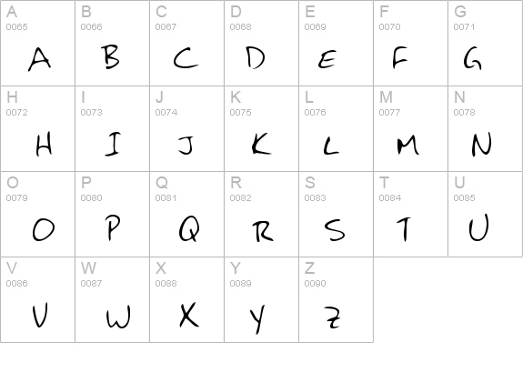 HansonsHand details - Free Fonts at FontZone.net