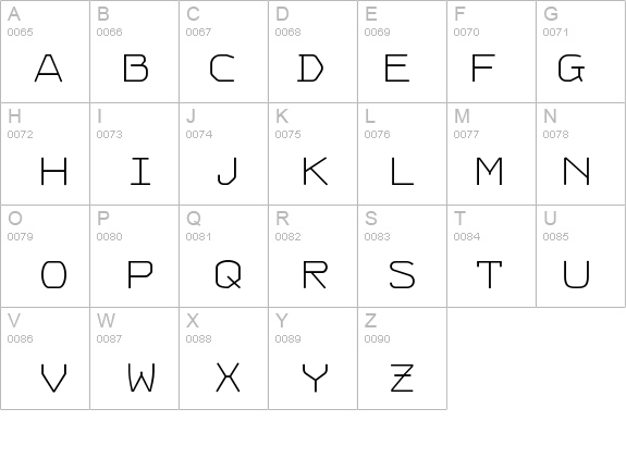 HardCase-UltraLight details - Free Fonts at FontZone.net