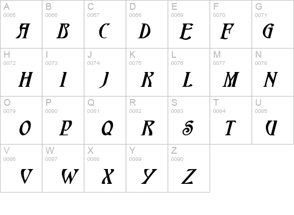 HardinCapsWide Bold Italic details - Free Fonts at FontZone.net