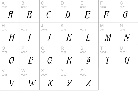 HardinCapsWide Italic details - Free Fonts at FontZone.net