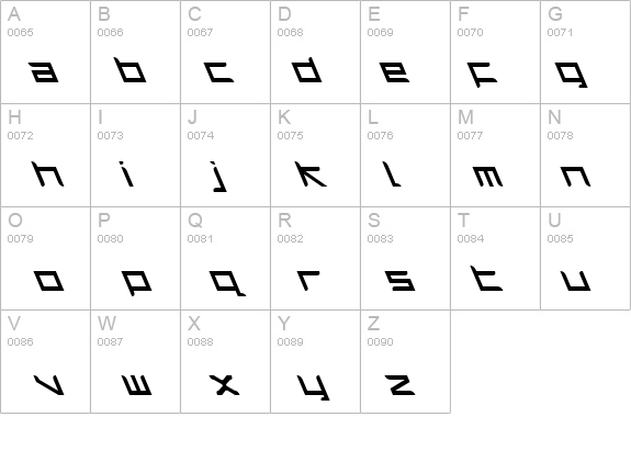 Harrier Leftalic details - Free Fonts at FontZone.net