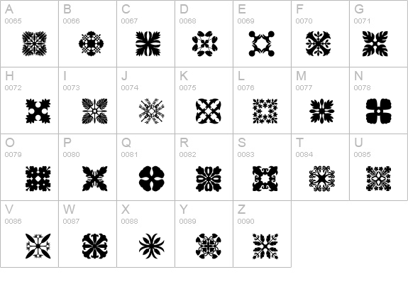 Hawaiian Quilt3 details - Free Fonts at FontZone.net