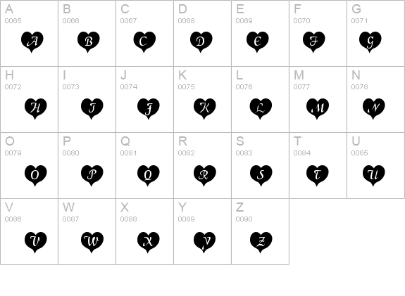 HeartBlack Becker details - Free Fonts at FontZone.net