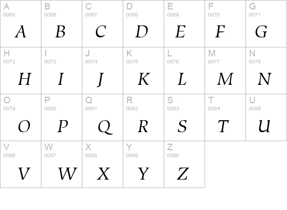 Hiroshige ATT Italic details - Free Fonts at FontZone.net