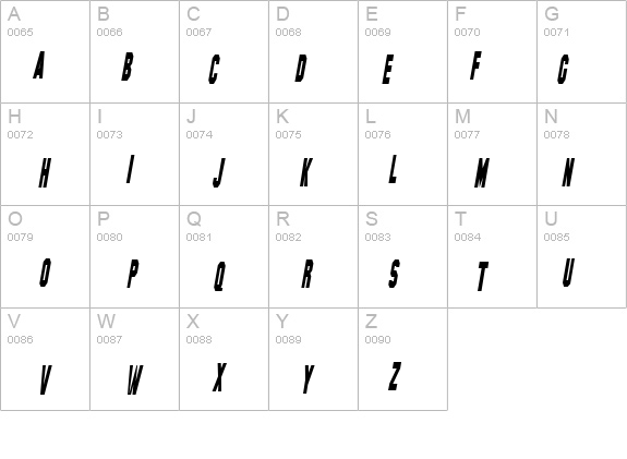 Hollywood Hills Condensed Italic details - Free Fonts at FontZone.net