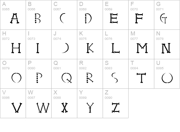 HONEBONE Ukokkei details - Free Fonts at FontZone.net