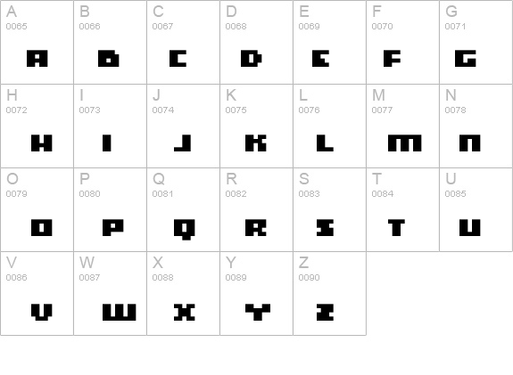 hooge 04_65 details - Free Fonts at FontZone.net