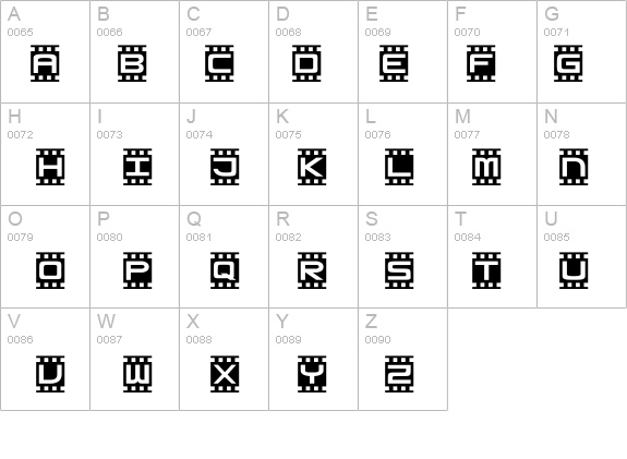 HourPhoto details - Free Fonts at FontZone.net