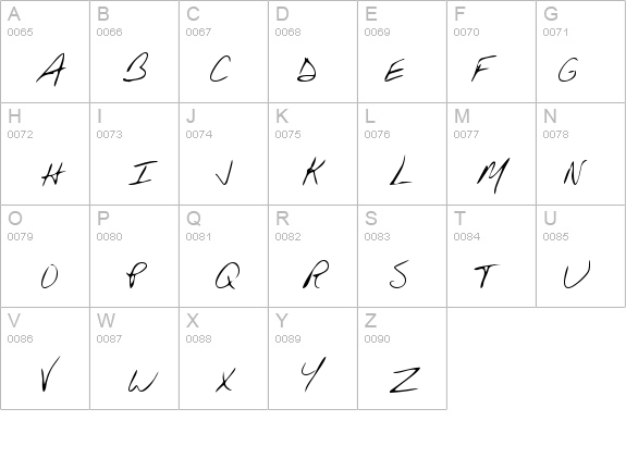 HuntersHand Regular details - Free Fonts at FontZone.net